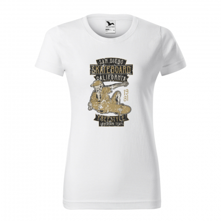 Tricouri skateboard - Tricou, idee de cadou, pentru pasionatii de skateboard, San Diego Freestyle Team