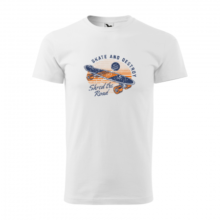 Tricouri skateboard - Tricou, idee de cadou, pentru pasionatii de skateboard, Skate and Destroy