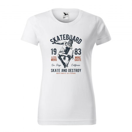 Tricouri skateboard - Tricou, idee de cadou, pentru pasionatii de skateboard, Skate and Destroy Public Park