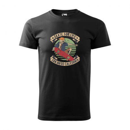 Tricouri skateboard - Tricou, idee de cadou, pentru pasionatii de skateboard, Skate for Life San Diego