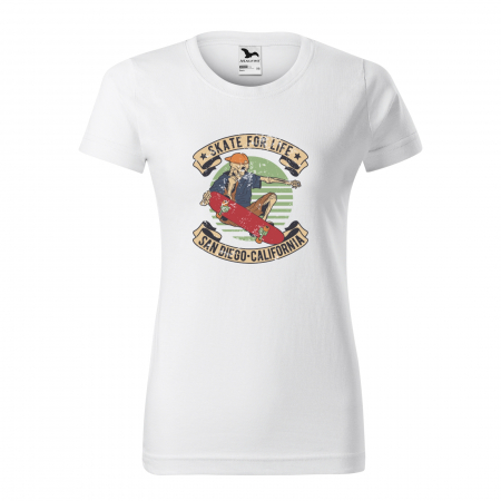 Tricouri skateboard - Tricou, idee de cadou, pentru pasionatii de skateboard, Skate for Life San Diego