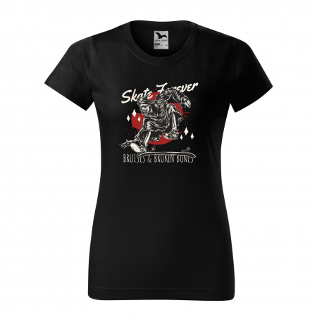 Tricouri skateboard - Tricou, idee de cadou, pentru pasionatii de skateboard, Skate Forever Death
