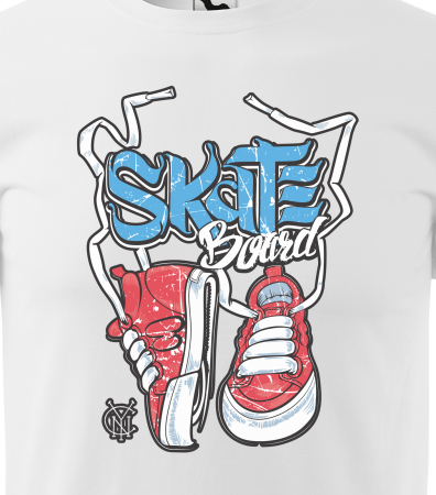 Tricou, idee de cadou, pentru pasionatii de skateboard, Skateboard and Sneakers [1]