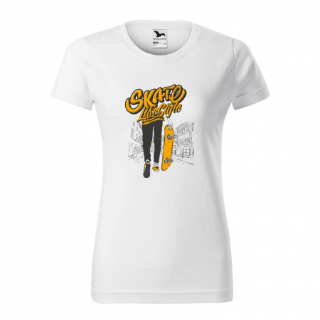 Tricouri skateboard - Tricou, idee de cadou, pentru pasionatii de skateboard, Skateboard is a Lifestyle
