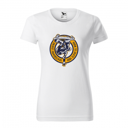 Tricouri skateboard - Tricou, idee de cadou, pentru pasionatii de skateboard, Skateboard Legend Born to Skate