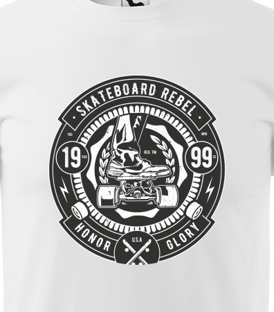Tricou, idee de cadou, pentru pasionatii de skateboard, Skateboard Rebel [1]