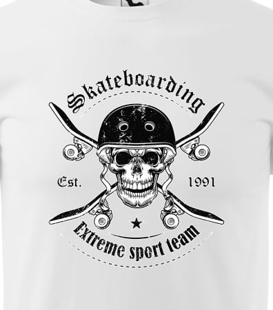 Tricou, idee de cadou, pentru pasionatii de skateboard, Skateboarding Extreme Sport Team [1]