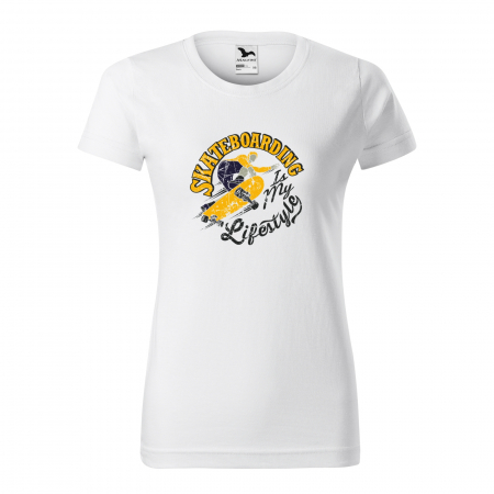 Tricouri skateboard - Tricou, idee de cadou, pentru pasionatii de skateboard, Skateboarding is My Lifestyle