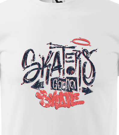 Tricou, idee de cadou, pentru pasionatii de skateboard, Skaters gonna Skate [1]