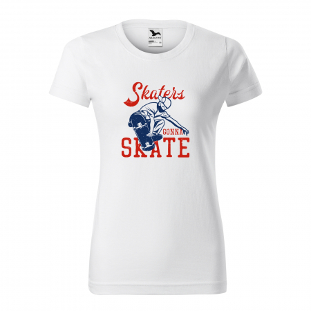Tricouri skateboard - Tricou, idee de cadou, pentru pasionatii de skateboard, Skaters Gonna Skate With Mask