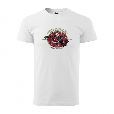 Tricouri skateboard - Tricou, idee de cadou, pentru pasionatii de skateboard, Skull Rider