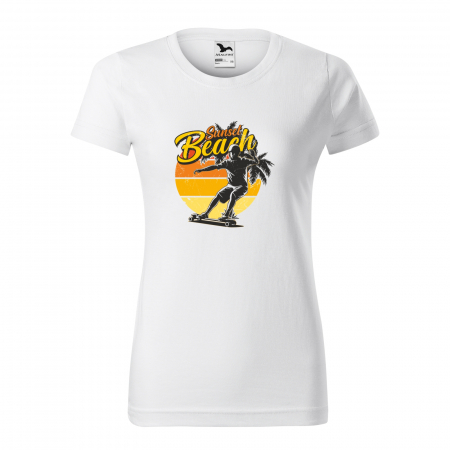 Tricouri skateboard - Tricou, idee de cadou, pentru pasionatii de skateboard, Sunset Beach