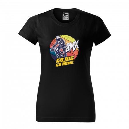 Tricouri biciclisti BMX - Tricou pentru biciclisti BMX, idee de cadou, BMX Go Big or Go Home