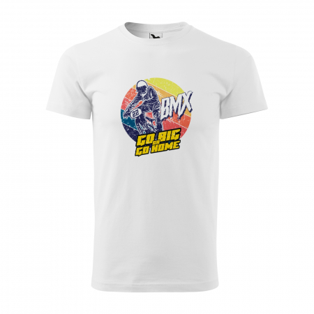 Tricouri biciclisti BMX - Tricou pentru biciclisti BMX, idee de cadou, BMX Go Big or Go Home