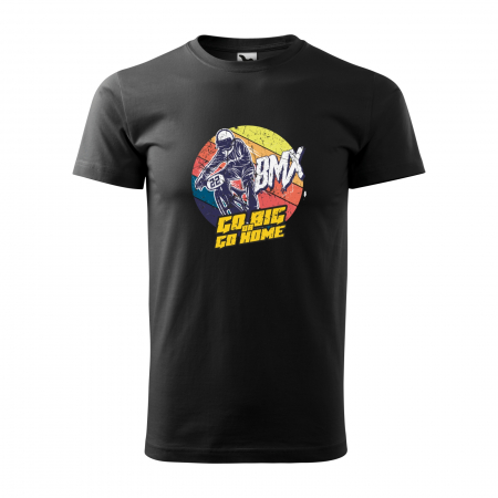 Tricouri biciclisti BMX - Tricou pentru biciclisti BMX, idee de cadou, BMX Go Big or Go Home