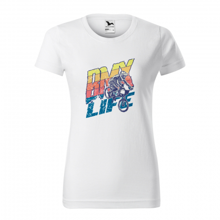 Tricouri biciclisti BMX - Tricou pentru biciclisti BMX, idee de cadou, BMX Life Colourfull
