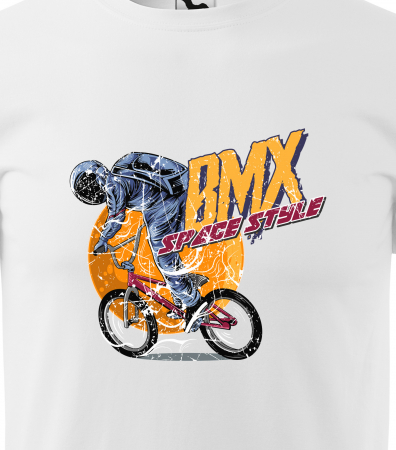 Tricou pentru biciclisti BMX, idee de cadou, BMX Space Style [1]
