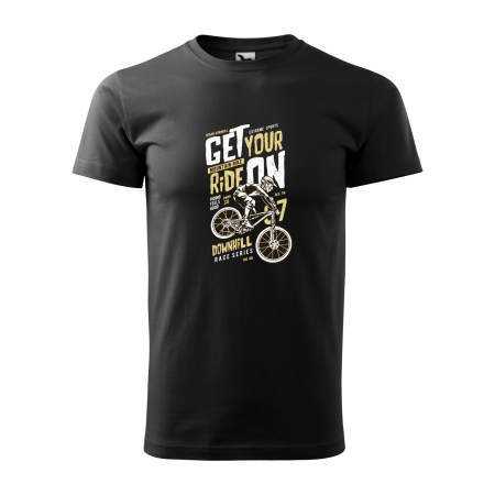 Tricouri biciclisti downhill - Tricou pentru biciclisti de downhill, idee de cadou, Get Your Ride On