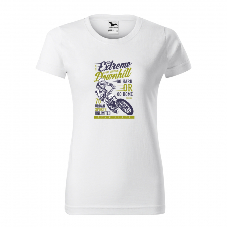 Tricouri biciclisti downhill - Tricou pentru biciclisti de downhill, idee de cadou, Go Hard Or Go Home