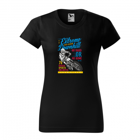 Tricouri biciclisti downhill - Tricou pentru biciclisti de downhill, idee de cadou, Go Hard Or Go Home