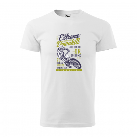 Tricouri biciclisti downhill - Tricou pentru biciclisti de downhill, idee de cadou, Go Hard Or Go Home