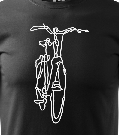 Tricou pentru biciclisti, idee de cadou, Bike Drawing [1]