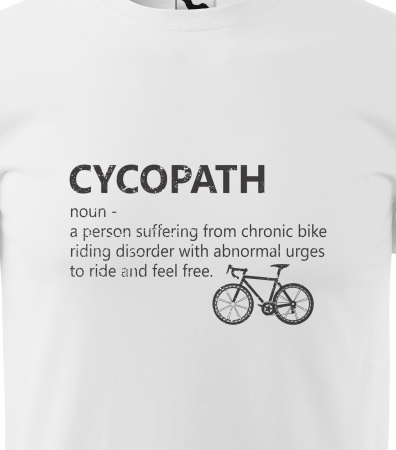 Tricou pentru biciclisti, idee de cadou, Cycopath Definition [1]