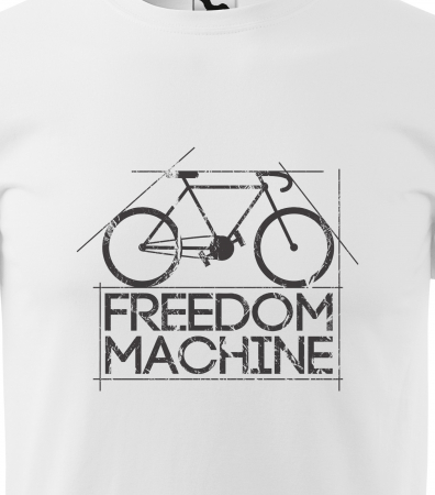 Tricou pentru biciclisti, idee de cadou, Freedom Machine [1]