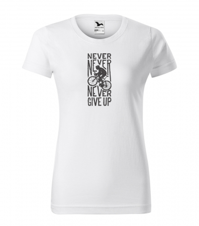 Tricouri biciclisti - Tricou pentru biciclisti, idee de cadou, Never Give Up