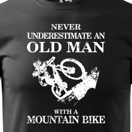 Tricou pentru biciclisti, idee de cadou, Old Man on Bike [1]