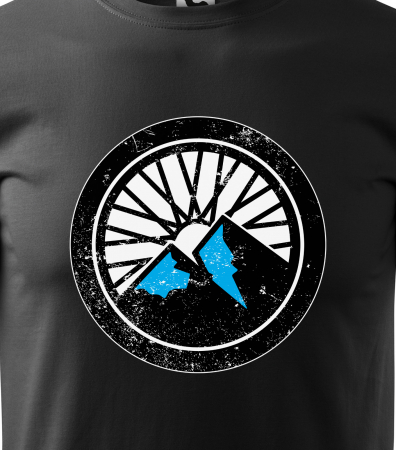 Tricou pentru biciclisti, idee de cadou, Ride the Mountains [1]