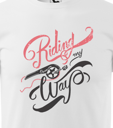 Tricou pentru biciclisti, idee de cadou, Riding my Way [1]