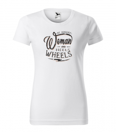 Tricouri biciclisti - Tricou pentru biciclisti, idee de cadou, Woman on Wheels