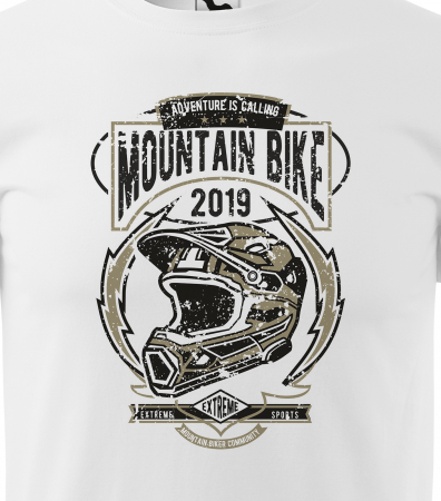 Tricou pentru biciclisti MTB, idee de cadou, Action is Calling Mountain Bike [1]