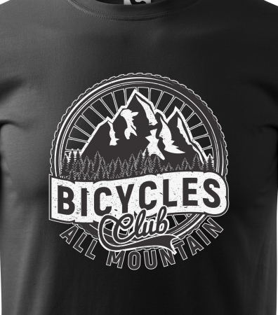Tricou pentru biciclisti MTB, idee de cadou, Bicycles Club All Mountain [1]