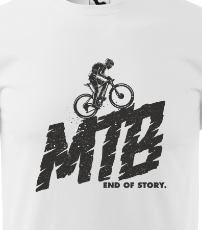 Tricou pentru biciclisti MTB, idee de cadou, End of Story [1]