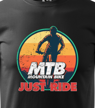 Tricou pentru biciclisti MTB, idee de cadou, Just Ride MTB [1]