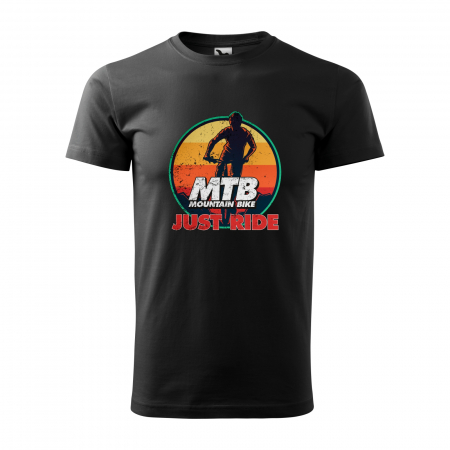 Tricouri biciclisti MTB - Tricou pentru biciclisti MTB, idee de cadou, Just Ride MTB