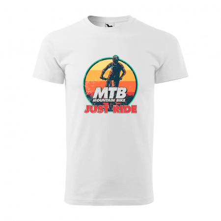 Tricouri biciclisti - Tricou pentru biciclisti MTB, idee de cadou, Just Ride MTB