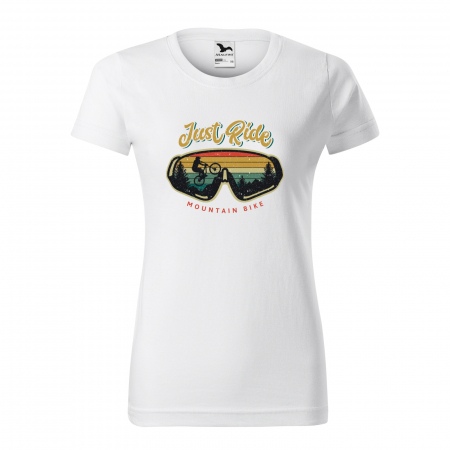 Tricouri biciclisti MTB - Tricou pentru biciclisti MTB, idee de cadou, Just Ride the Mountain