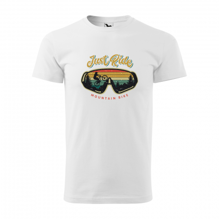 Tricouri biciclisti - Tricou pentru biciclisti MTB, idee de cadou, Just Ride the Mountain