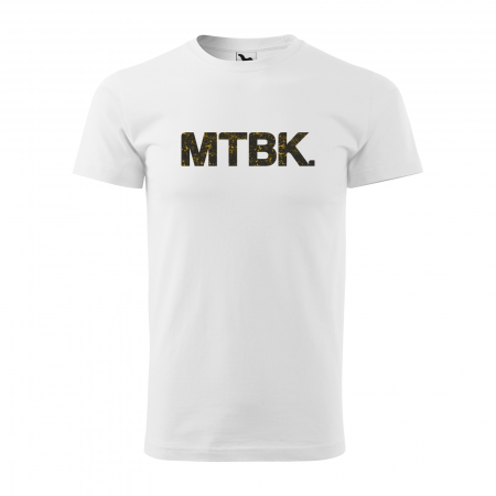 Tricouri biciclisti MTB - REDUCERE! Tricou de bărbati, marimea S (alb) pentru biciclisti Mountain Bike MTBK