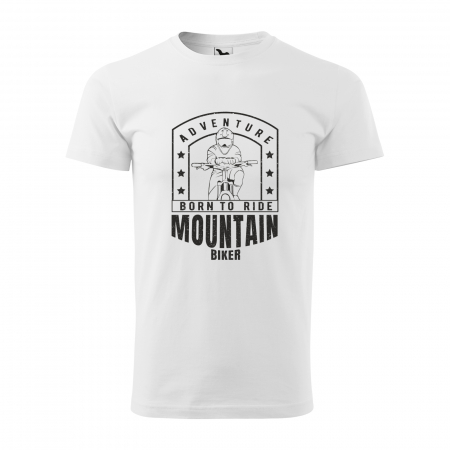 Tricouri biciclisti - Tricou pentru biciclisti MTB, idee de cadou, Mountain Biker Born to Ride