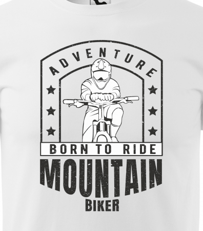 Tricou pentru biciclisti MTB, idee de cadou, Mountain Biker Born to Ride [1]