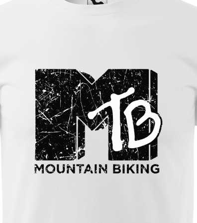 Tricou pentru biciclisti MTB, idee de cadou, MTB logo Mountain Biking [1]