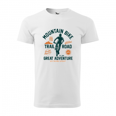 Tricouri biciclisti MTB - Tricou pentru biciclisti MTB, idee de cadou, Trail Road Great Adventure