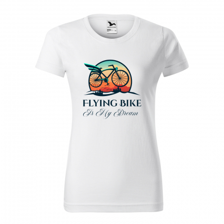 Tricouri biciclisti - Tricou pentru biciclisti pasionati, idee de cadou, A Flying Bike is my Dream