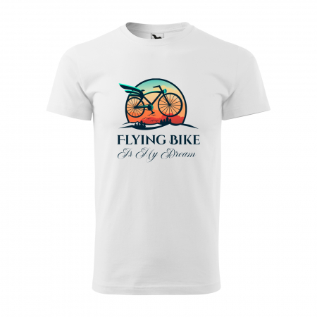 Tricouri biciclisti - Tricou pentru biciclisti pasionati, idee de cadou, A Flying Bike is my Dream