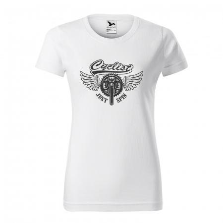 Tricouri biciclisti - Tricou pentru biciclisti pasionati, idee de cadou, Cyclist Just Spin Wings