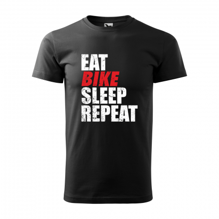 Tricouri biciclisti - Tricou pentru biciclisti pasionati, idee de cadou, Eat Bike Sleep Repeat